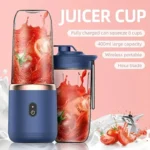 Hexa Blade Juicer Rechargeable Mini Automatic Electric Juicer 2in1 - Image 6