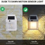 Solar Tungsten Filament Wall Lamp Outdoor Waterproof Motion Sensor Garden Light KT-666 - Image 3