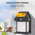 Solar Tungsten Filament Wall Lamp Outdoor Waterproof Motion Sensor Garden Light KT-666 - Image 6