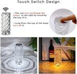 Rose Diamond Crystal Table Lamp 16 Color RGB Touch Sensor Light with Remote Control - Image 5