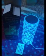 Rose Diamond Crystal Table Lamp 16 Color RGB Touch Sensor Light with Remote Control - Image 2