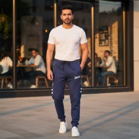 super dry men’s panel trousers