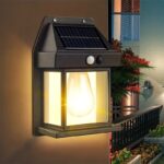 solar wall lamp outdoor waterproof motion sensor light