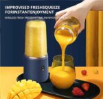 Hexa Blade Juicer Rechargeable Mini Automatic Electric Juicer 2in1 - Image 2